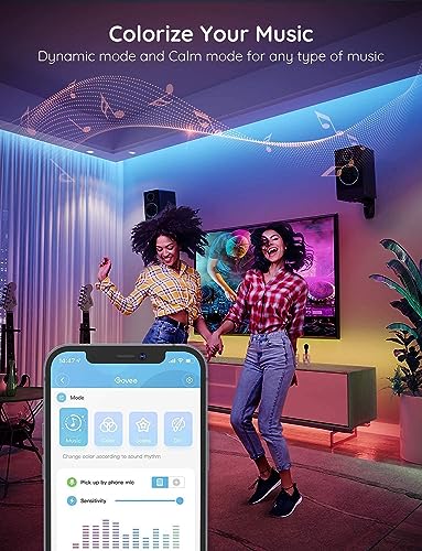 Govee H613E1A3 100Ft Led Strip Lights, Bluetooth Rgb Halloween Led Lights With App Control, 64 Scenes And Music Sync Led Strip Lighting For Bedroom, Living Room, Kitchen, Party thumb #3