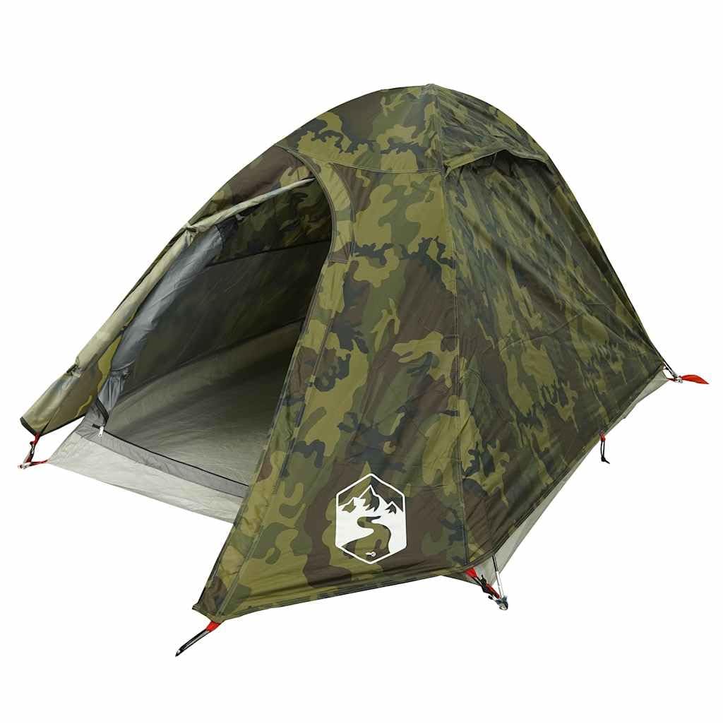 Tienda de campaña para personas con cúpula verde oliva impermeable con toldo extraíble, conexión E, ligera, xx cm, incluye bolsa de transporte, ideal para vivac y camping