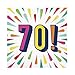 70th Birthday Burst Luncheon Napkins 16 Pieces