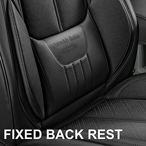 Ns Yolo Faux Leather Custom Car Seat Covers Fit For 07-22 Jeep Wrangler Jk/Jl 2/4 Doors 4Xe Sahara Unlimited Sport Snuggly Gladiator (07-22 Full Set, Black (4 Door)) #TOP2