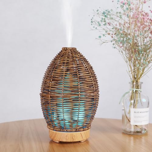 Difusor de Aceite Esencial de Madera Rattan 100mL miniatura 2