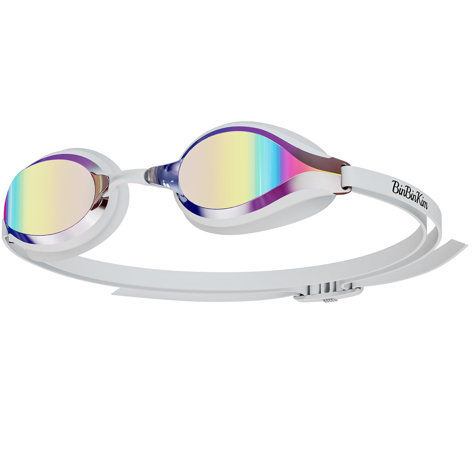 Renn-Schwimmbrille für Erwachsene und Jugendliche, 180° breite klare Sicht, Anti-Beschlag/UV, kein Auslaufen, Schwimmbrille für Männer und Frauen