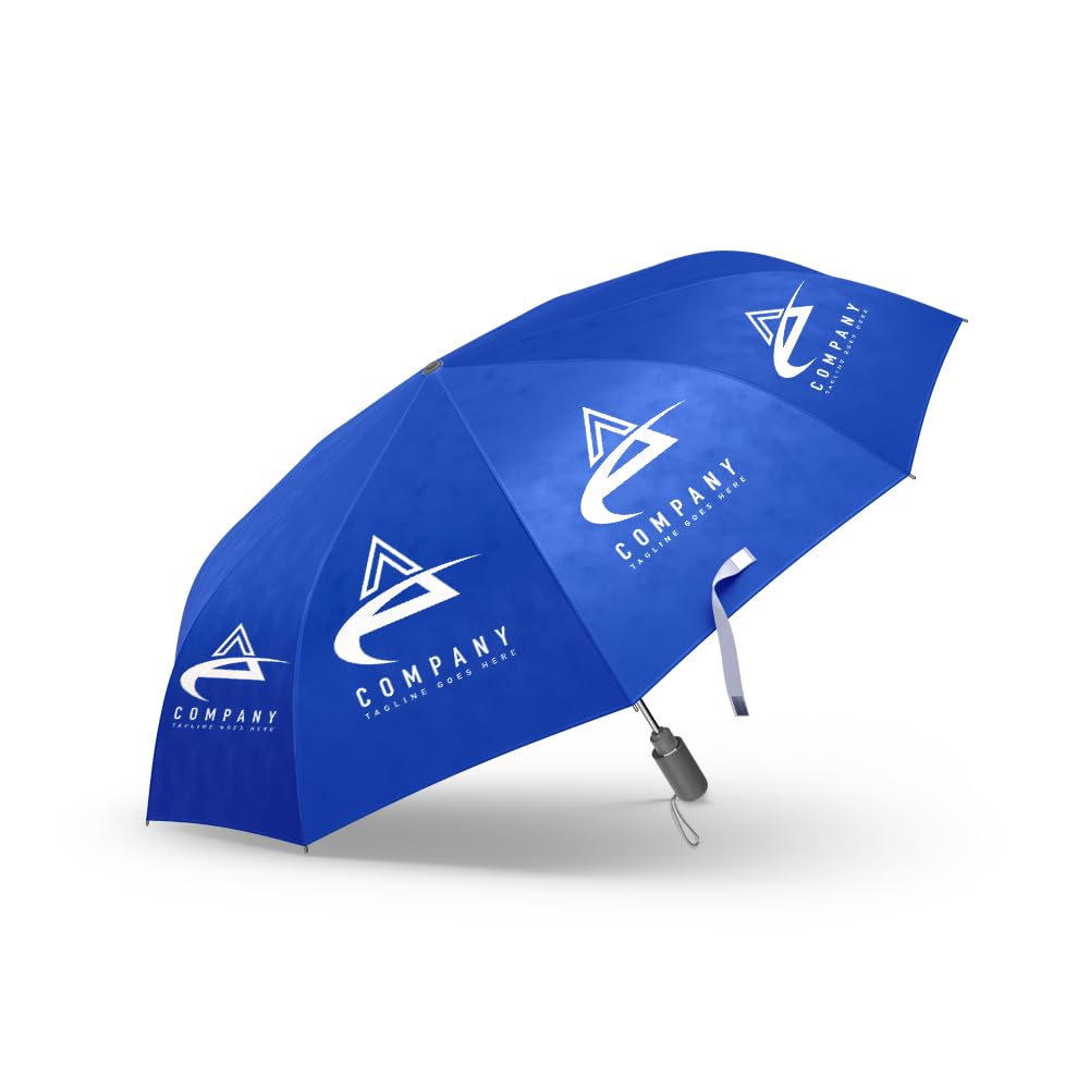 Personalized Travel Umbrella – Custom Text/Logo – Windproof Folding Umbrella for Rain & Sun – Ideal for Outdoor, Advertising, Corporate Gift, Branding-image-17