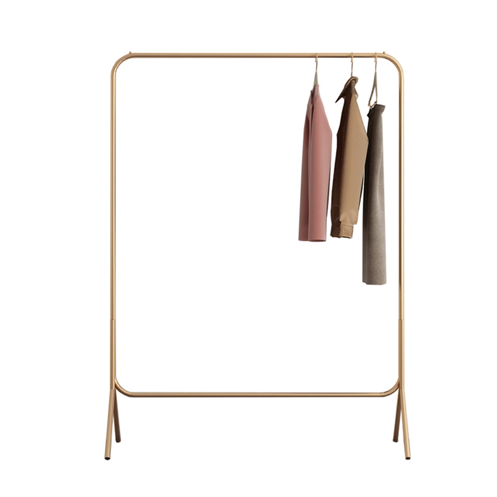 CENAP Garment Rack Metal Clothes Rail Single Rod Garment Rack Bedroom Corridor Freestanding Coat Rack Retail Display Clothing Rack