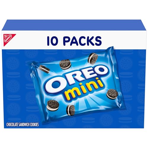 OREO Mini Chocolate Sandwich Cookies, 10 Snack Packs