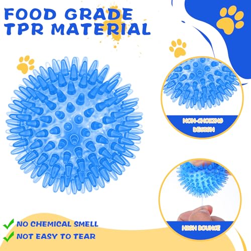 COMNICO 18 Piezas Pelotas Sonoras Mordibles para Perros miniatura 4