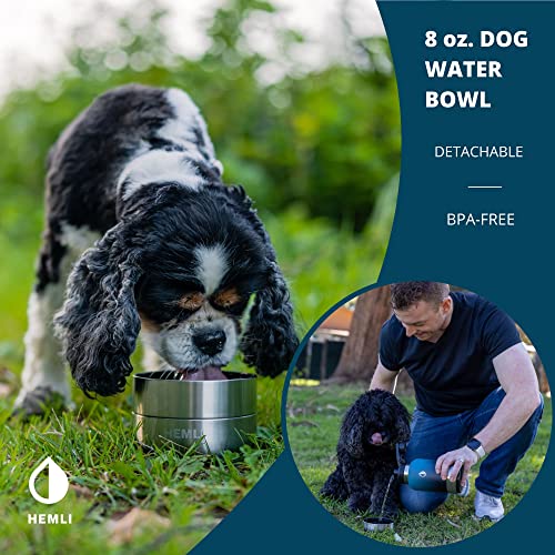 Hemli 32 Oz. Portable Dog Water Bottle, Dog Travel Water Bottle, Portable Water Bowl For Dogs, Dog Travel Bowel, Dog Water Bottle For Walking, Dog Travel Accessories Kit, Pet Travel Bottle For Hiking #TOP1