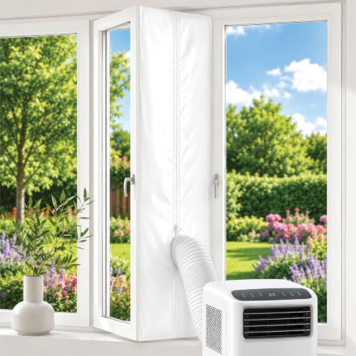 Prem-i-air El kit de sellado de ventana puede hacer que tu aire acondicionado sea más eficiente reduciendo el consumo de energía, mantiene el aire frío dentro y el aire caliente fuera