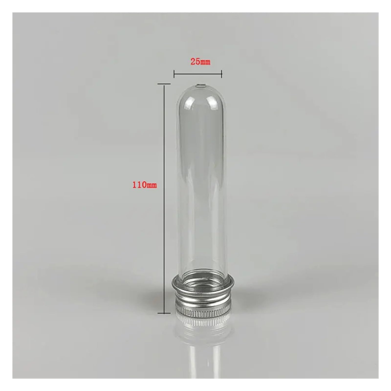 yingyingjia 20 szt. laboratoryjnych 30 ml plastikowych przezroczystych probówek z pokrywką, wielofunkcyjna butelka do przechowywania, na kabel USB, organizer na upominki na imprezę