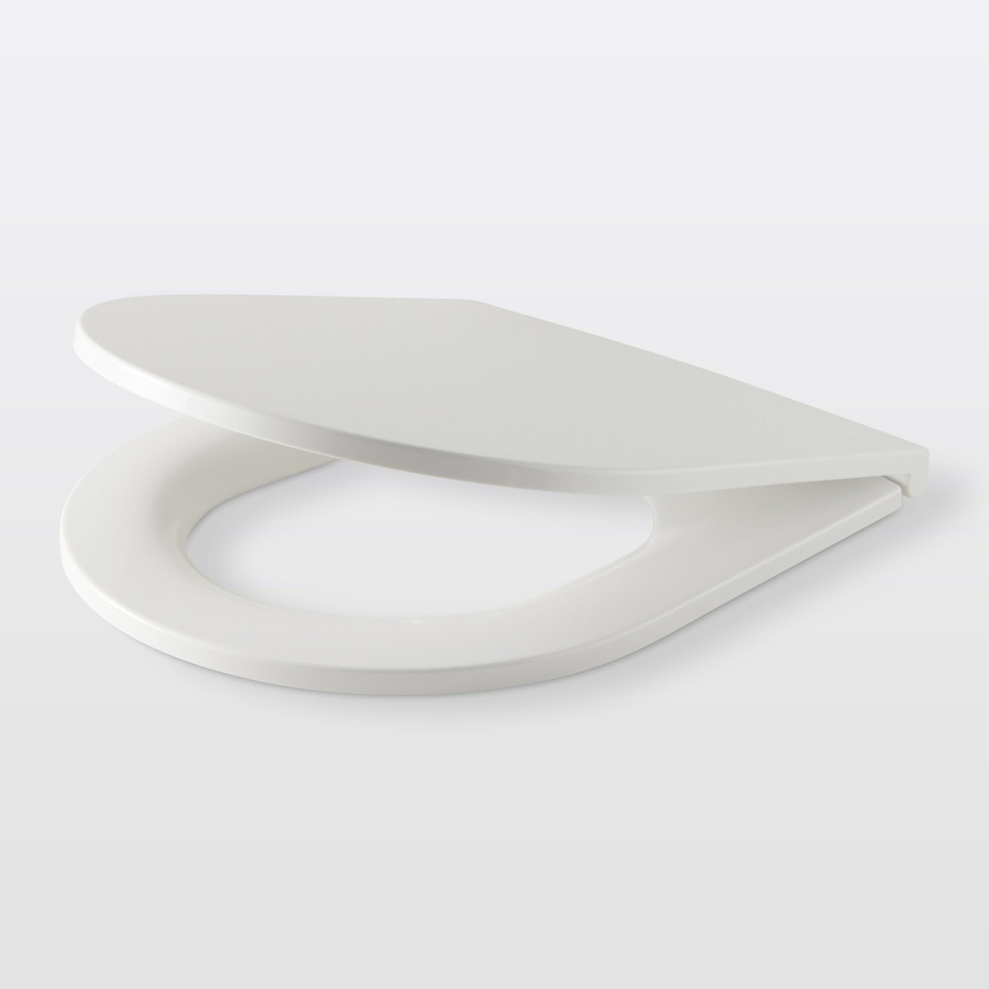 GoodHome Cavally abattant WC en Duroplast blanc avec frein de chute.