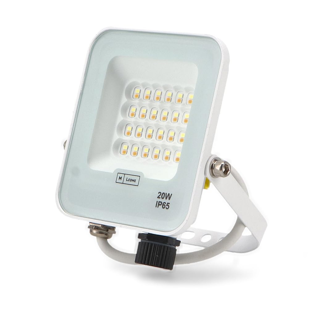 Projecteur LED Napoli 20W Ledme - 2400 Lumens IP65 - Éclairage Extérieur Dimmable 6000K Blanc Froid