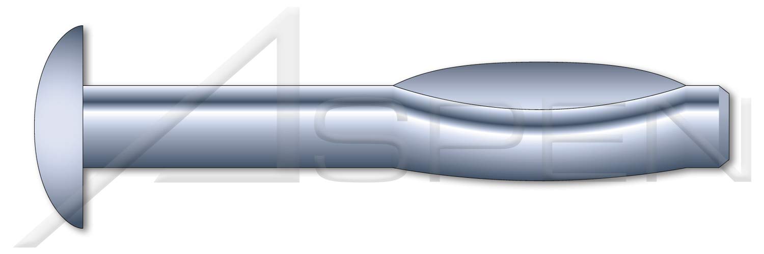(75 pcs) 3/8" X 3-1/2", Split Drive Anchors, Round Head, High Alloy Steel, Zinc
