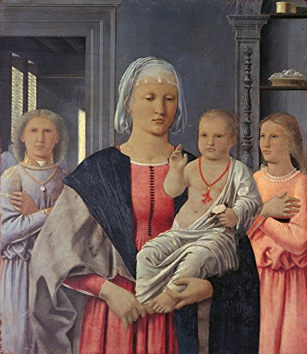 Virgin With Child Giving His Blessing And Two