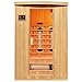 Produktbild Artsauna Infrarotkabine Visby  Vollspektrum Infrarotsauna - 2 Personen  LED-Farblicht, digitaler Steuerung  Hemlock-Holz