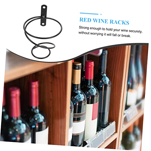 Soporte para botellas de vino colgante negro QUMIIRITY miniatura 5