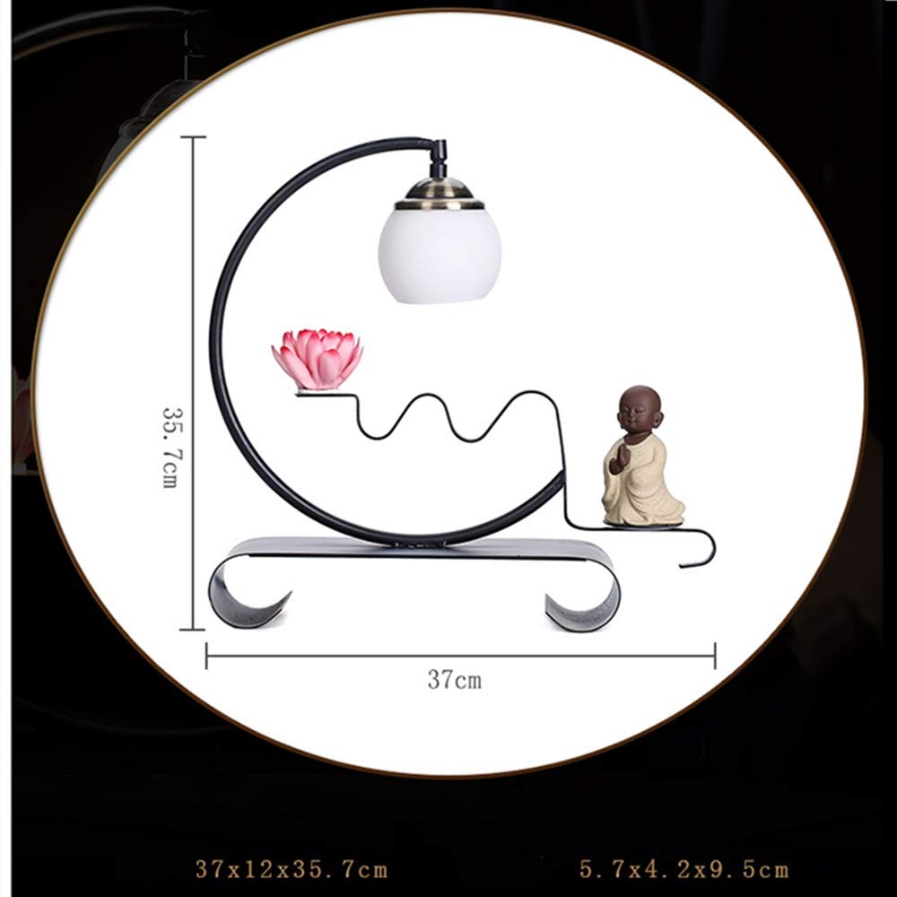 Kadzidełka w klasycznym stylu, naczynie do wędzenia z przepływem wstecznym, światło nocne, lampa kadzidełkowa lotosu, lampa stołowa, dekoracja do domu, biura, jogi (jeden rozmiar), A, rozmiar