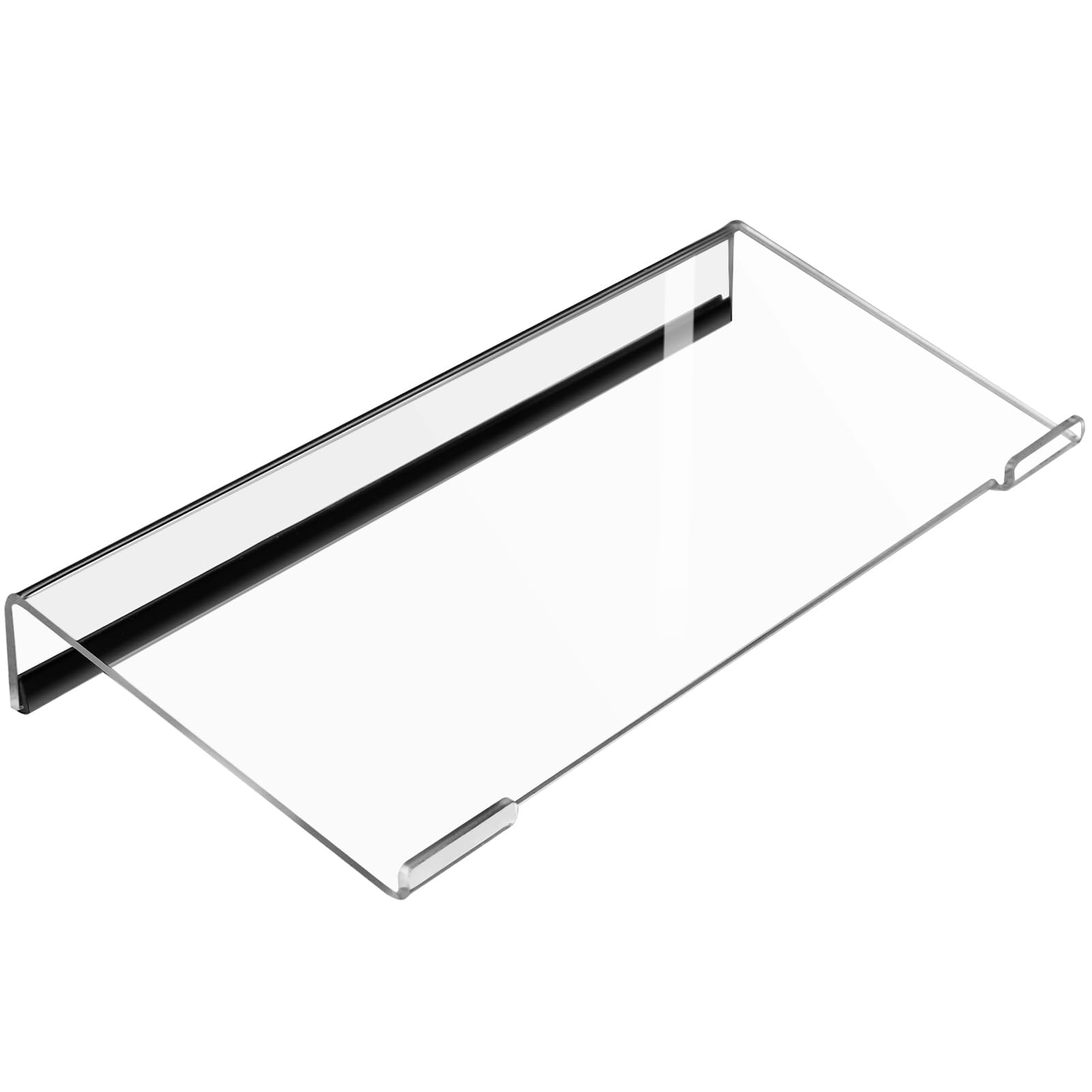 Egchi Kleiner Computer-Tastaturständer, 20x13 cm, Tastaturablage für 78 Tasten, Tastaturhalter für Mini-Computer-Tastatur und Apple-Magic-Tastatur, transparent