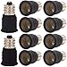Produktbild ZDCDJ 10pcs E12 adapter E12 auf E14 Lampensockel Adapter Konverter,E12 auf E14 Lampensockeladapter für Glühlampen,LED,Halogen Energiespar Lampen