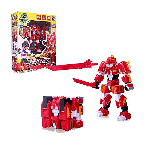 MZATIVATT ティラノサウルスEAKI Dinosaur Partnerキューブ変形玩具変形ロボット変形竜人男の子のロボットおもちゃプラスチック製おもちゃアイデアギフト誕生日プレゼントクリスマスプレゼント