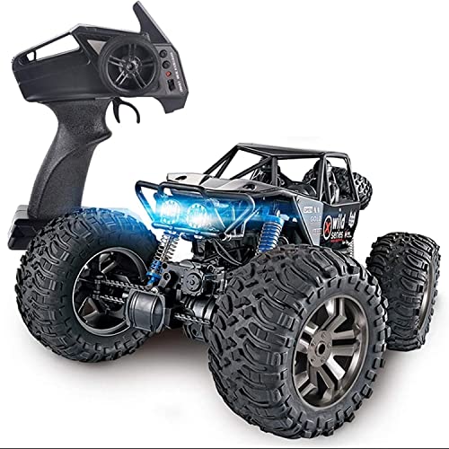 ZLSXAOASP Coche de Juguete RC para niño, Escala 1:8, camión sobre orugas, Monstruo de aleación, radiocontrol, Todoterreno, 4x4, Escalada, derrape, Control Remoto, eléctrico, Regalo para niña