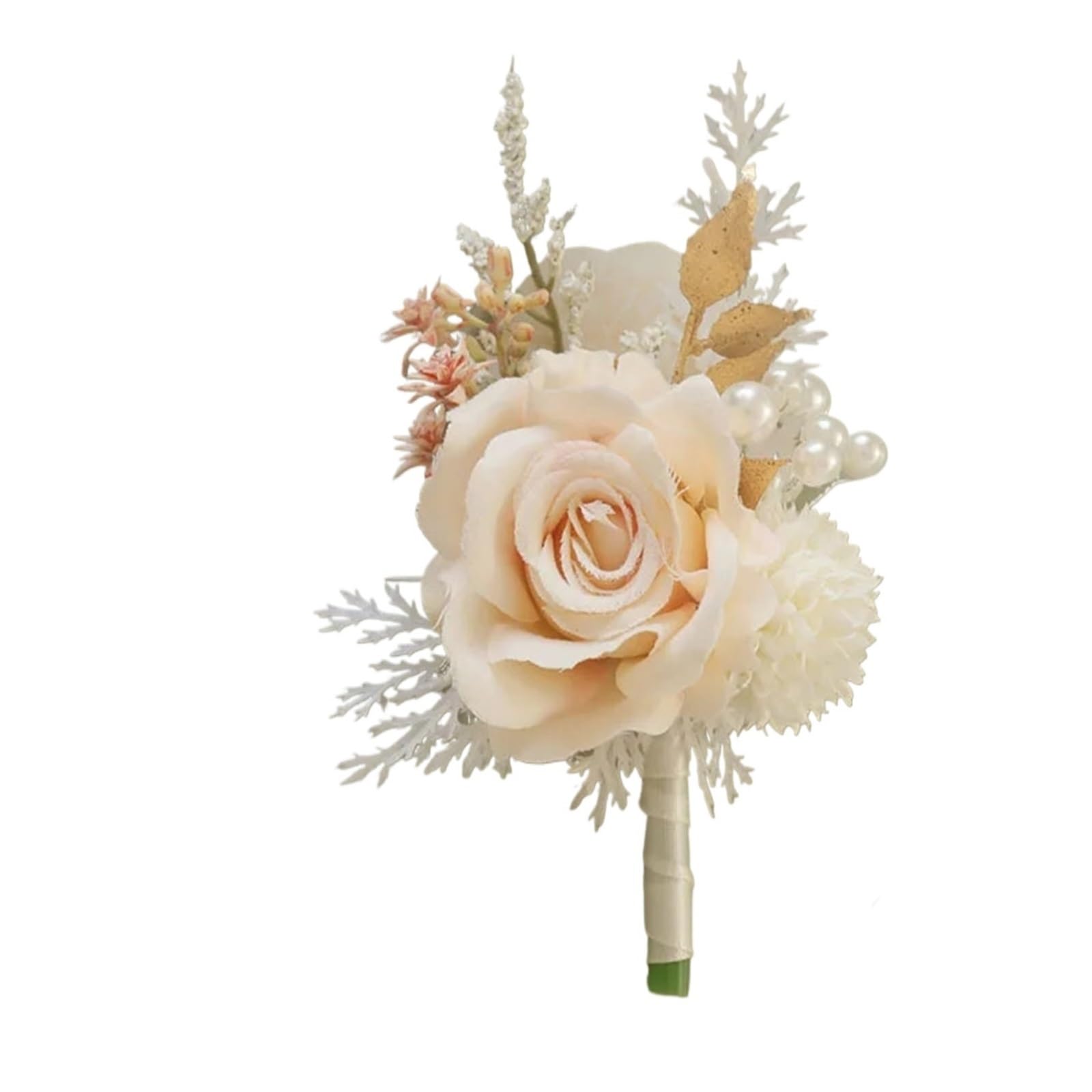 Ansteckblume BräUtigam Hochzeits-Handgelenk-Korsagen und Boutonnieres, Hochzeitssträuße, künstliche/simulierte Damen-Boutonnieres, Schulter-Corsagen | A Boutonnieres