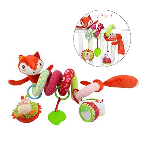 Image of TOYMYTOY Activity Spiral Crib Hanging Toys,Spiral Stroller Toys for Baby Car Seat Toys