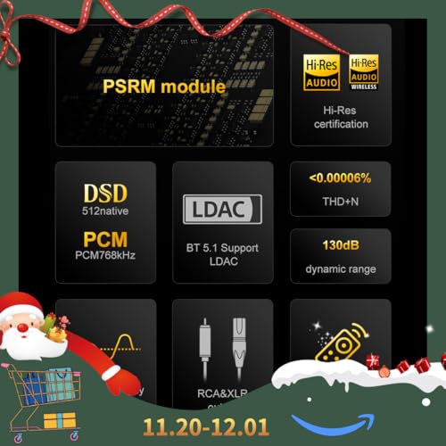 TOPPING D90III Discrete ディスクリート 1ビット DAC、DSD512 PCM768kHz DAC、フルバランス DAC、PSRMモジュール搭載、USB/Bluetooth5.1/光/同軸/AES/IISからRCA/XLR DAコンバーター、HiFiオーディオDAC、10バンドPEQ対応 (シルバー)
