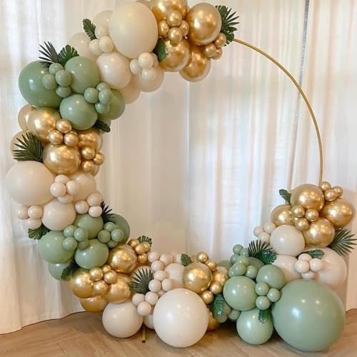 Image of Metallic Gold Balloons 12 inch, Gold Latex 50pcs Party Balloons | Graduation, Engagement, Wedding, Birthday Party Decorations