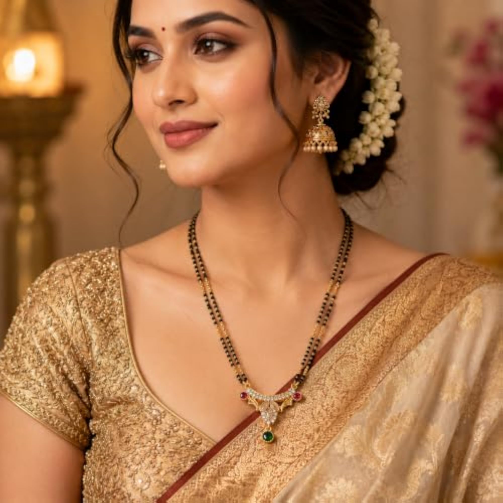 Women's Stylish Maharashtrian Long Chain Mangalsutra