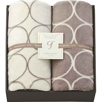 Courrègesの肩掛け、ひざかけ、ブランケット Amazon｜グランフランセ ヌーベル ひざ掛け2P GFN9050｜ひざ掛け