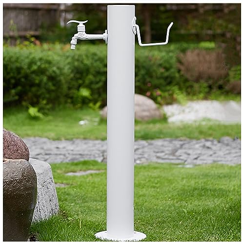 Columna de Agua para jardín Independiente, Columna de Agua para Exteriores, Columna de Grifo Resistente para Exteriores con Grifo a Prueba de congelación, Fuente de Agua para jardín con sopo
