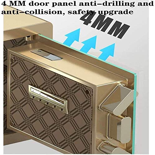 Safes For Home Digital Security Safe Box Wall Safe Lock Box Cash Strongbox Wall-In Style With Number Keys Emergency Lock Safe (Color : Brown) #TOP5