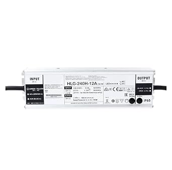 HLG-240H-12/15/20/24A/24B/30/36/42/48/54V A/B/AB/D LED Driver IP67/IP65 Constant Voltage/Current Output Power OutputHLG-240H-36