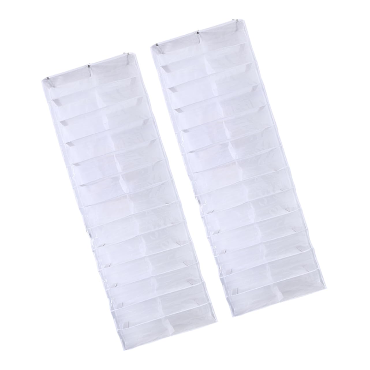 Organizador de Zapatos Colgante para Puerta 2piezas 26 Bolsillos Blanco