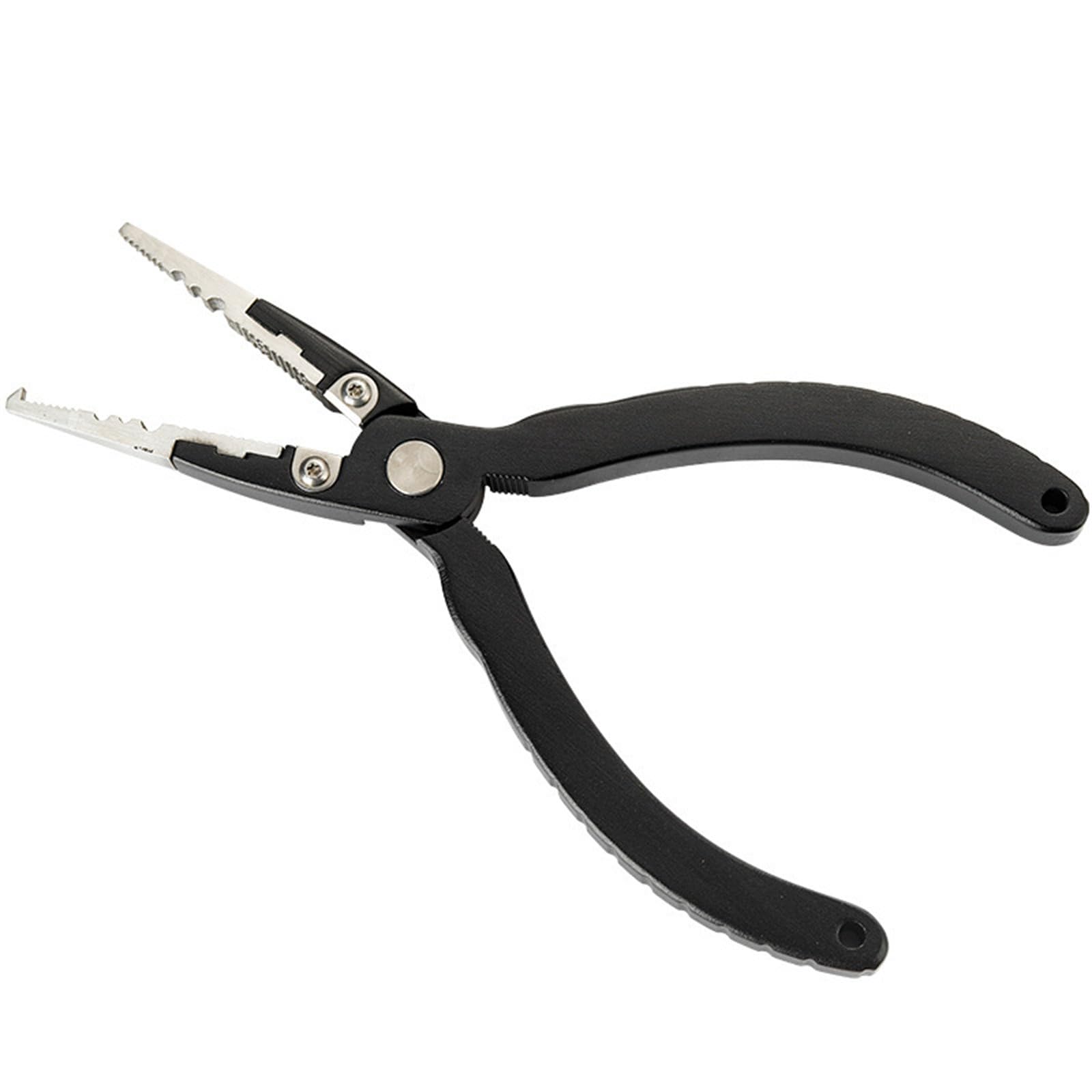 Kalttoy Black Sturdy Fishing Pliers With Resistant Stainless Steel Body And Stainless Steel Cutter Fishing Hook Tool Pliers