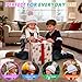 PinkSheep Toddler Winter Hat and Toddler Scarf,Rainbow Beanie for Kids Scarf Soft and Warm,Fashion Kids Knit Beanies Cap