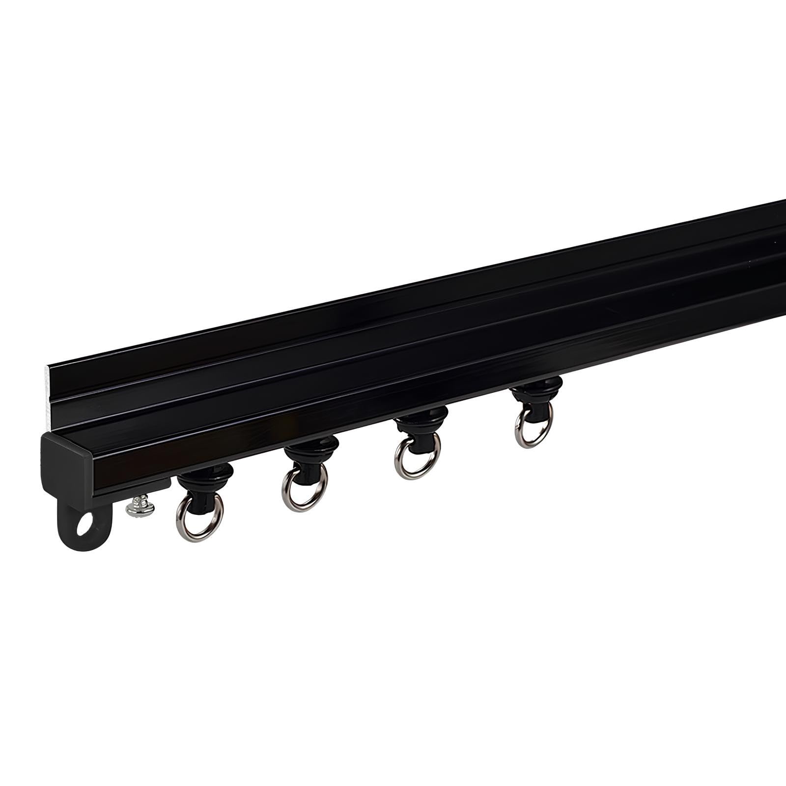 Système de rails cachés ultra fin pour rideau sans percer le plafond