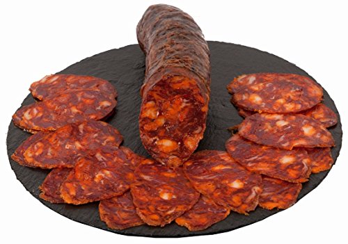 Chorizo ibérico de bellota (Salamanca) - al corte, cortado con máquina, 150 gramos - sin gluten