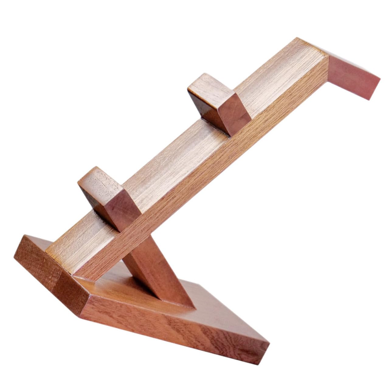 VILLCASE Soporte para Controlador y Auriculares de Madera Marrón Diseño Simple para Almacenamiento y Protección en Área de Entretenimiento Gaming