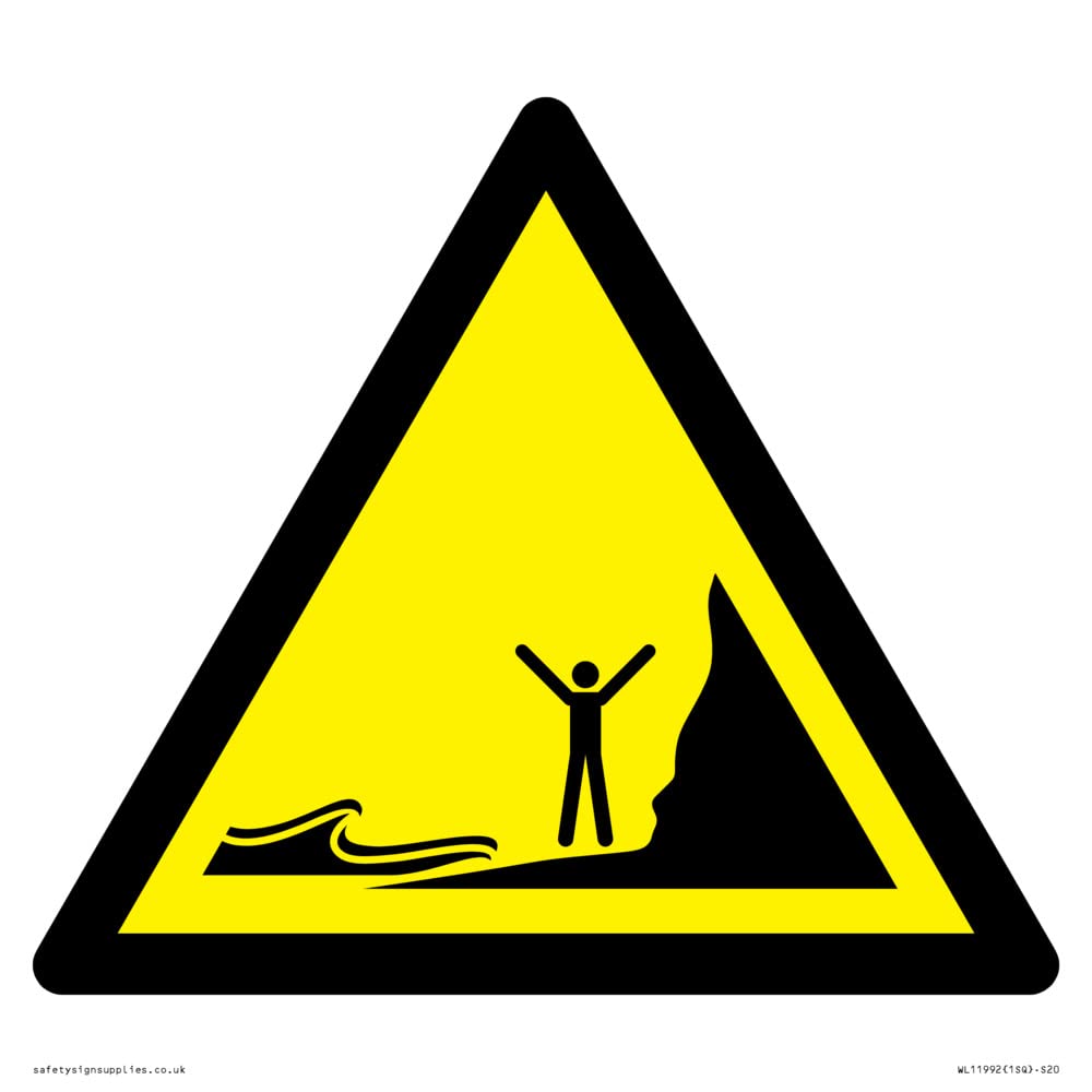 W060 Warning: Incoming tides Sign - 200x200mm - S20