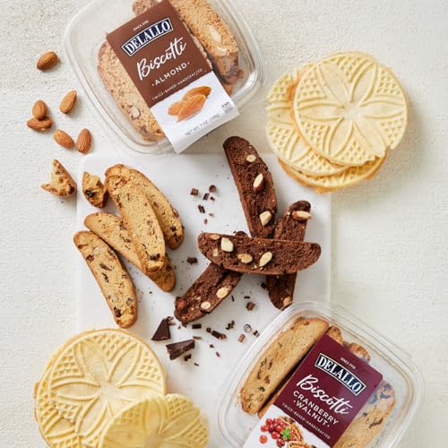 DeLallo Italian Cookie Gift, Gourmet Pizzelle and Biscotti Gift Basket, Comes with Anise and Lemon Pizzelle, Almond Biscotti, Italian Sweets for Christmas, Holidays, and Thanksgiving, Packed in Charming Gift Box - Image 3