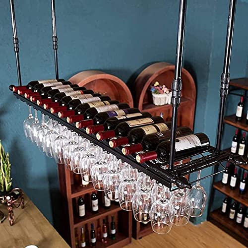 Meuble à vin suspendu pour libérer vos plans de travail encombrés