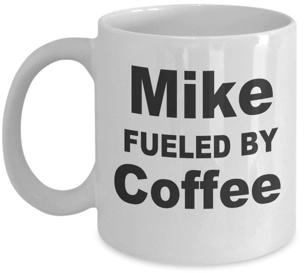 Shaniztoons White Mike Coffee Drinker Novelty Gift Mug