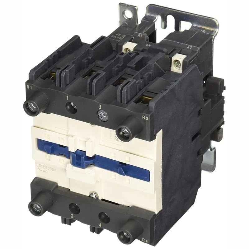 Contacteur électrique CA LC1D80004W7 évite les chutes de tension avec ses contacts 4P 4NO 125A