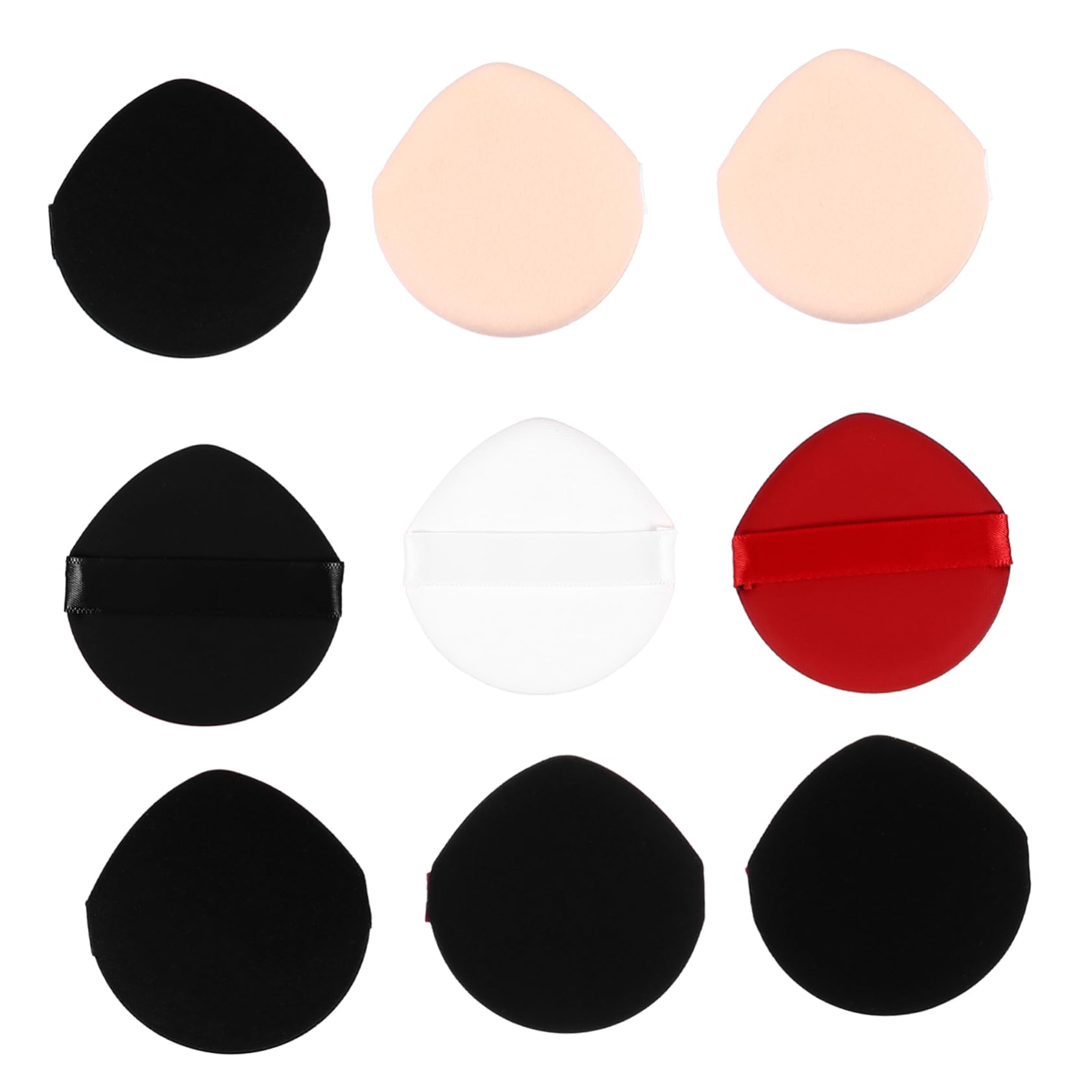 VICASKY 9pcs Triangle Shape Non Latex Puff Makeup for Women Gentle on Skin Easy to Clean