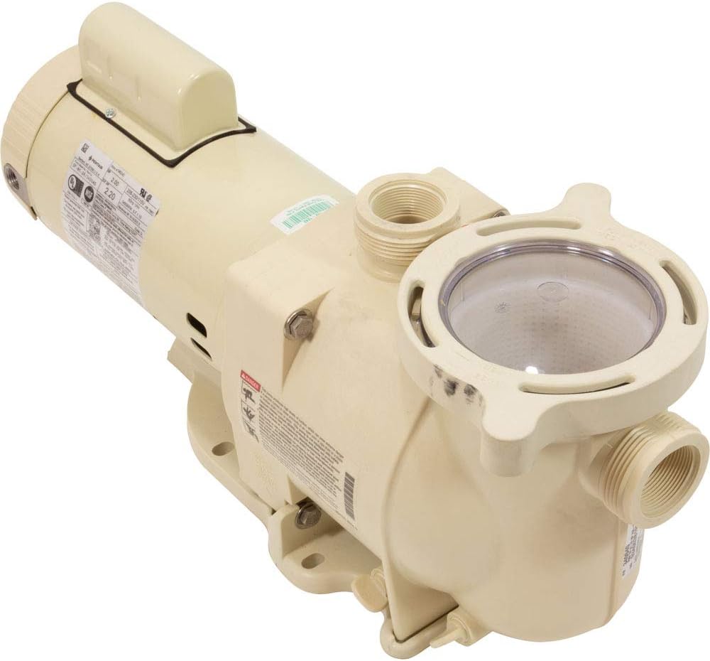 Pentair 340040 SuperFlo High Performance Single Speed Pool Pump, 2 Horsepower, 115/230 Volt, 1 Phase
