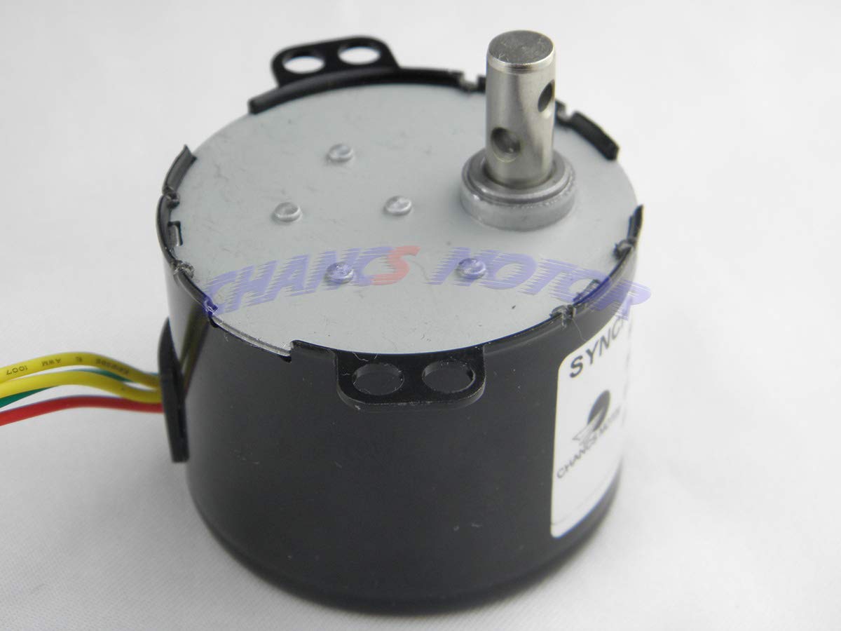 CHANCS Mini Gear Motor Slow Speed 50KTYZ 110V 50/60RPM Micro AC Motor Seat Support Bracket