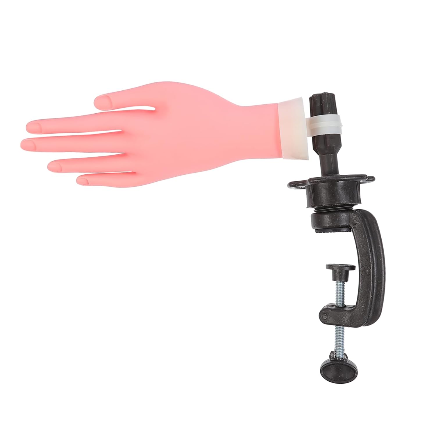 Nail Art Practice Hand Model Realistic Simulation Hand with Fixed Bracket for Perfect Manicure Practice