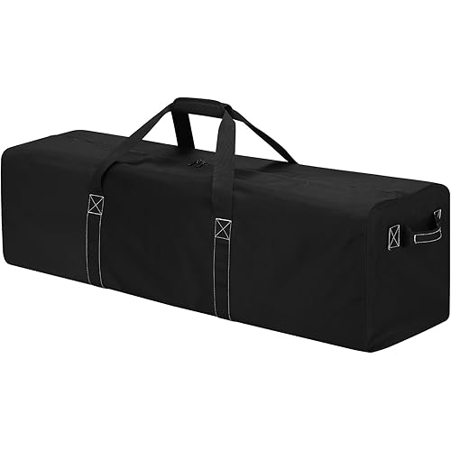 48 Inch Duffle Bag for Travel Camping - 165L Extra Large Heavy Duty Duffel Bag, Sport Equipment Storage Bag with 2 Sides Handles-Black