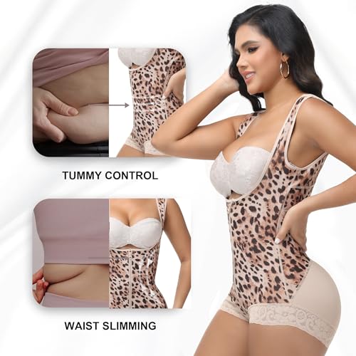 Image of M MYODRESS Fajas Colombianas Moldeadoras Shapewear Tummy Control Full Body Shaper Post Surgery Compression Garment Shaping